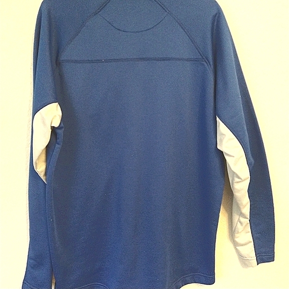 FILA Mens Large activewear shirt Blue and Gray with zip neck Pre Loved - Picture 5 of 7